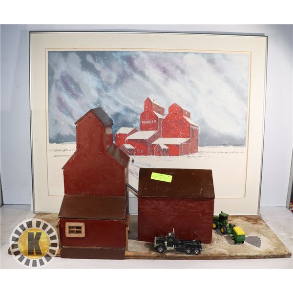 ORIGINAL CHIN ELEVATOR SET- ART FIGURES & PICTURE