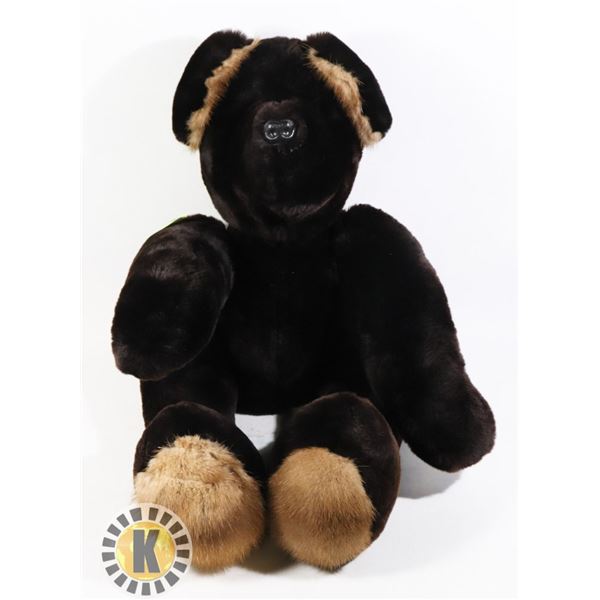 REAL FUR TEDDY JOINTED ARMS & LEGS VINTAGE FUR