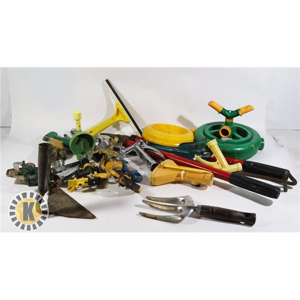 ESTATE BOX OF GARDENING TOOLS