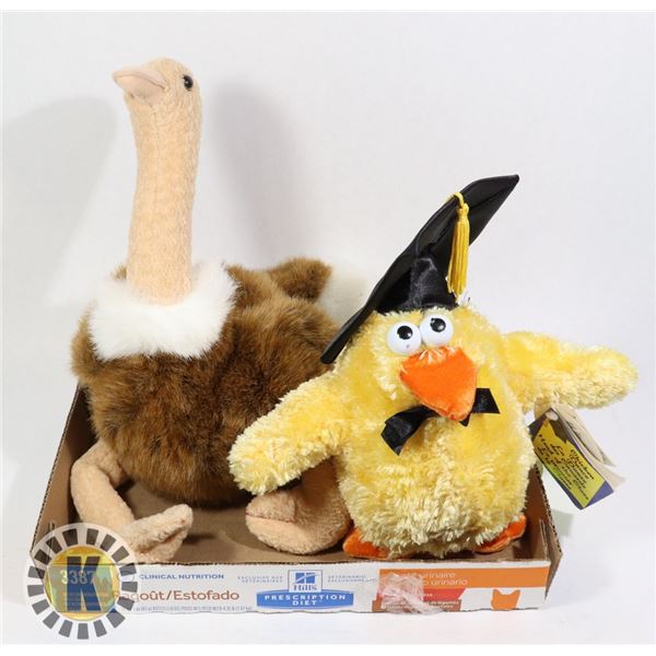 TY OSTRICH AND DANCING CHICK