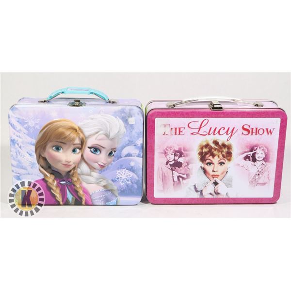 FROZEN & THE LUCY SHOW LUNCH PAILS