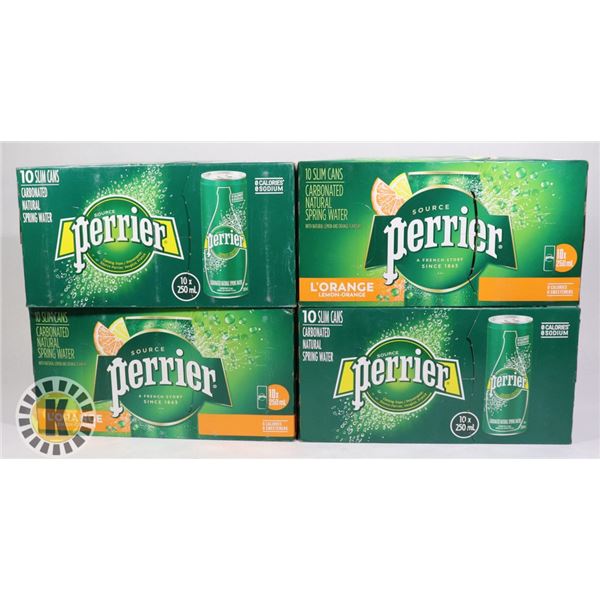 FOUR CASES OF PERRIER