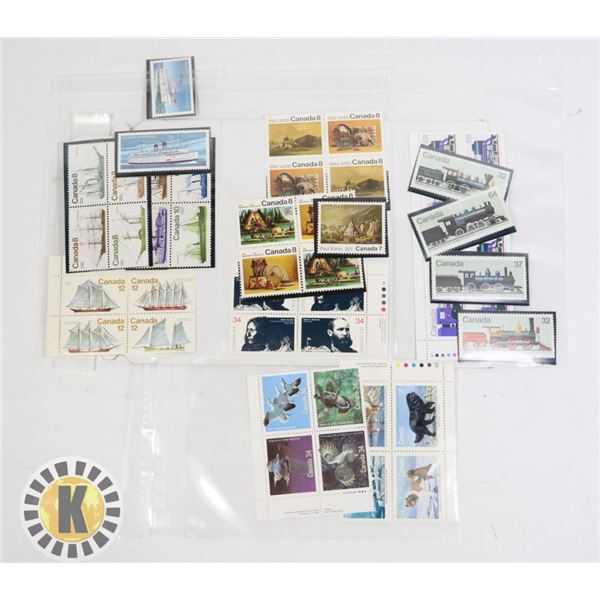 VINTAGE UNUSED CANADIAN STAMPS & PROTECTIVE CASE