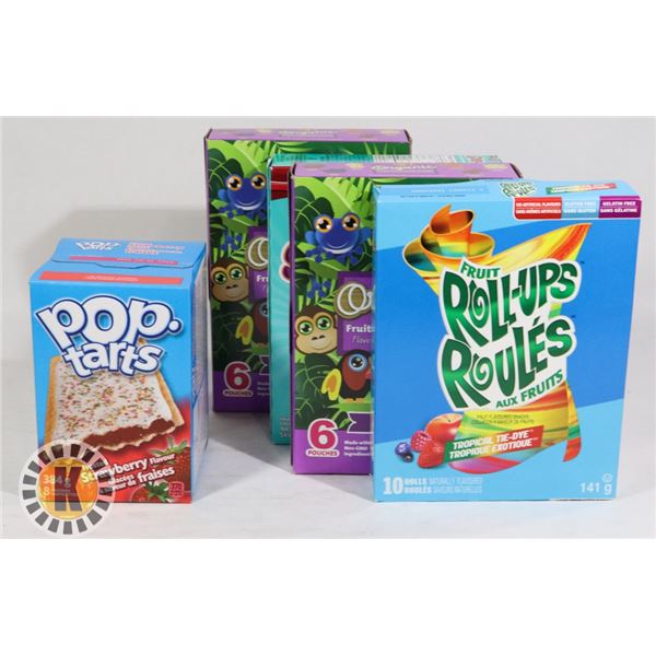 BAG OF ASSORTED SNACKS INCLUDES POP TARTS