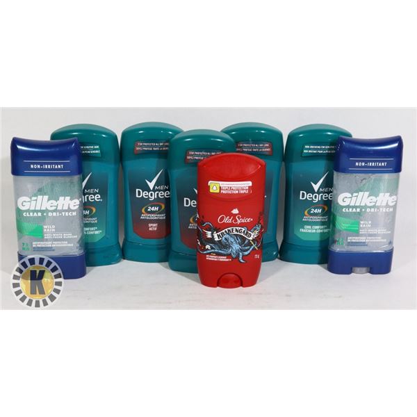 BAG OF ASSORTED MEN ANTI-PERSPIRANT