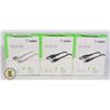 Image 1 : BUNDLE OF 3 BELKIN USB-A TO USB-C CABLE