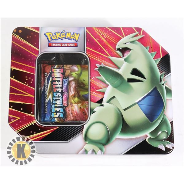 POKEMON COLLECTORS TIN WITH x3 BOOSTER PACKS, NEW