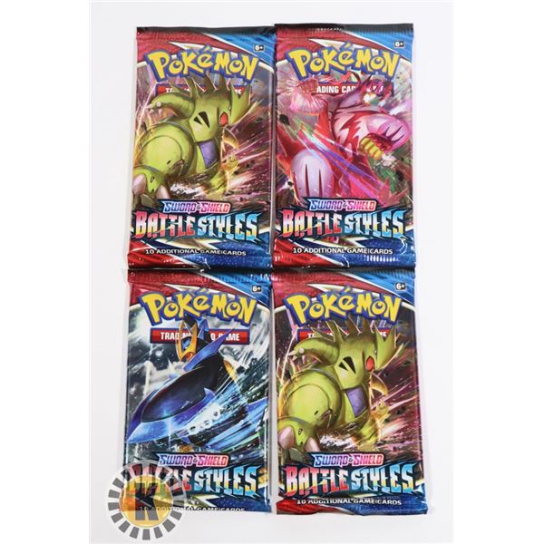 POKEMON x4 COLLECTORS BOOSTER PACKS, NEW SEALED