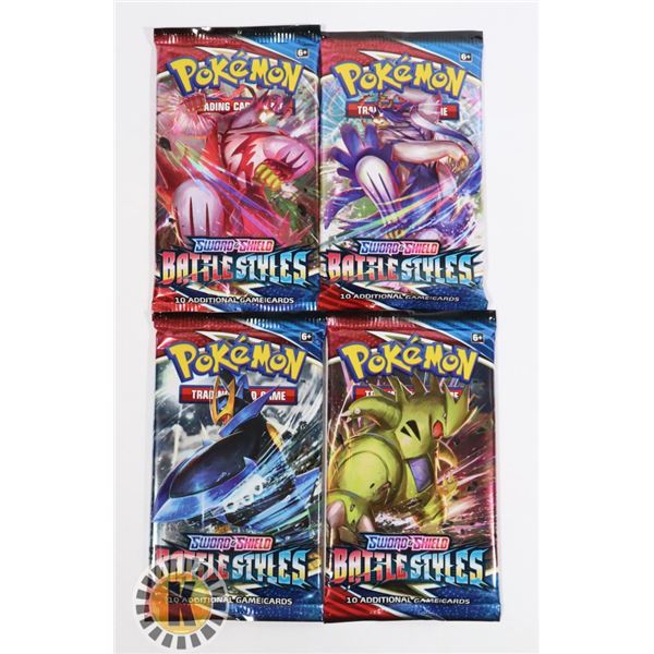 POKEMON x4 COLLECTORS BOOSTER PACKS, NEW SEALED