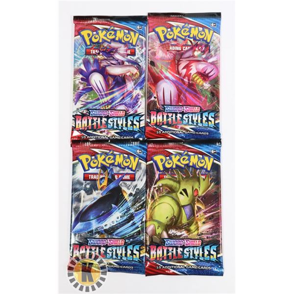 POKEMON x4 COLLECTORS BOOSTER PACKS, NEW SEALED