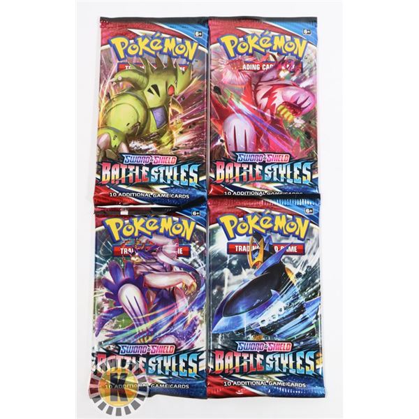 POKEMON x4 COLLECTORS BOOSTER PACKS, NEW SEALED