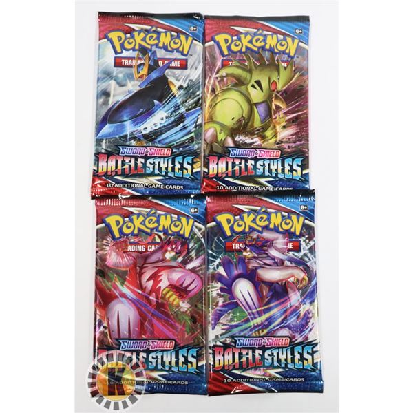 POKEMON x4 COLLECTORS BOOSTER PACKS, NEW SEALED