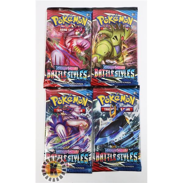 POKEMON x4 COLLECTORS BOOSTER PACKS, NEW SEALED