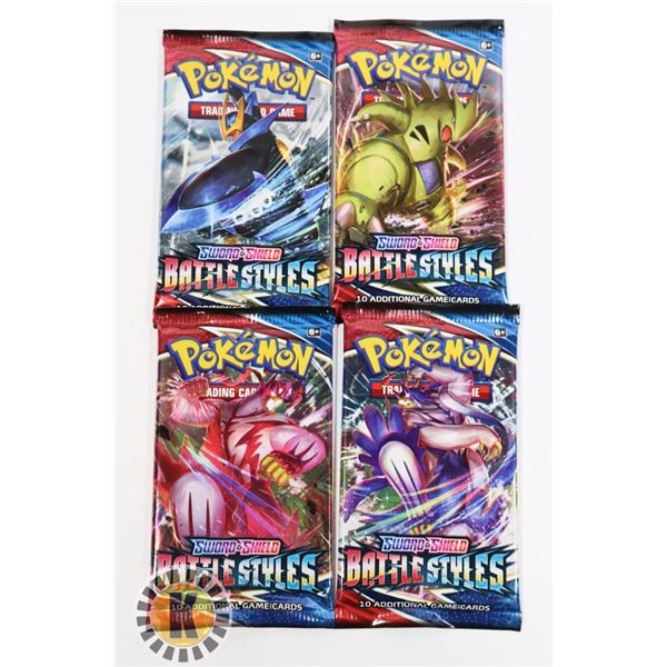 POKEMON x4 COLLECTORS BOOSTER PACKS, NEW SEALED
