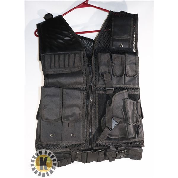 BLACK SECURITY/SPORT VEST
