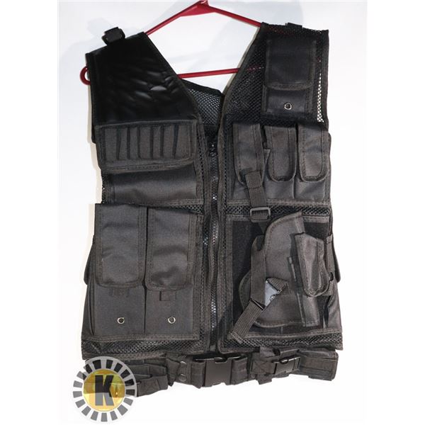 BLACK SECURITY/SPORT VEST