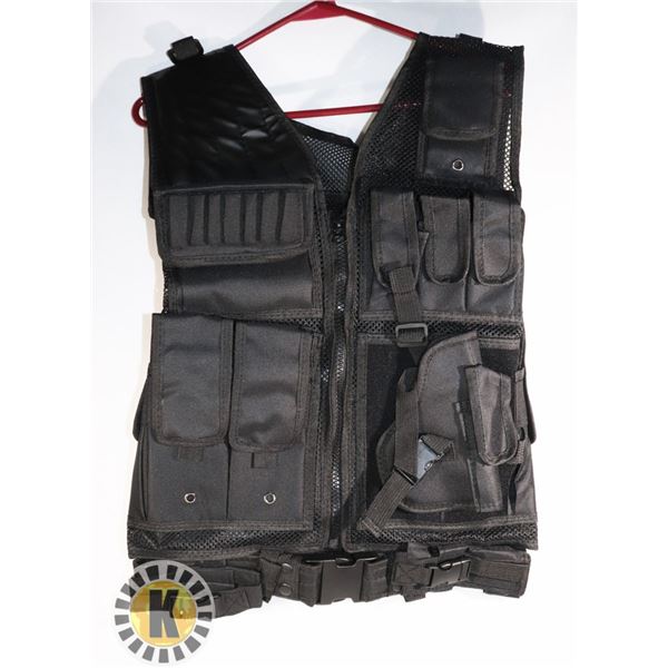 BLACK SECURITY/SPORT VEST