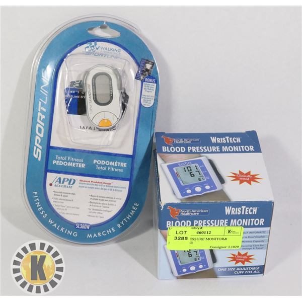BLOOD PRESSURE MONITOR& PEDOMETER