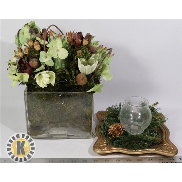 2 HOME DECORS- FLOWER THEMED