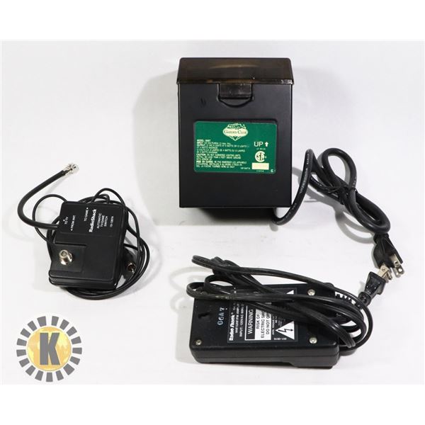 RADIOSHACK AMPLIFIER, GARDENCLUB VOLTAGE CONVERTER
