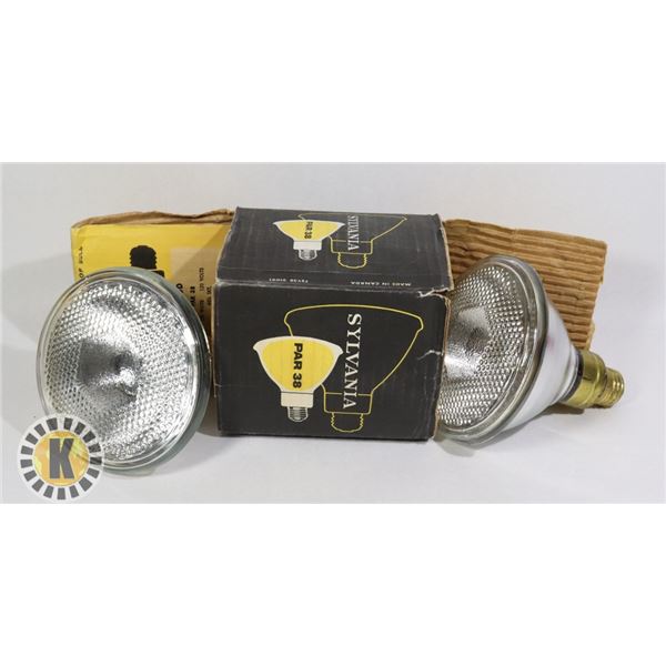 2 SYLVANA PAR 38 WEATHER PROOF BULBS