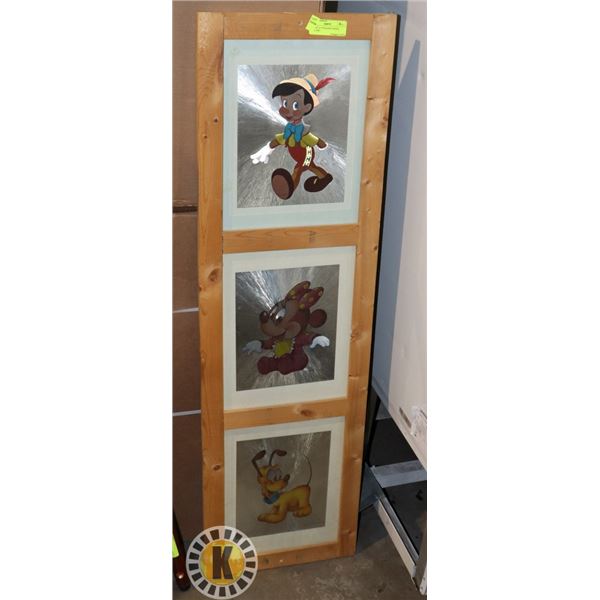 46.5" BY 13.75"FRAMED DISNEY WALL ART