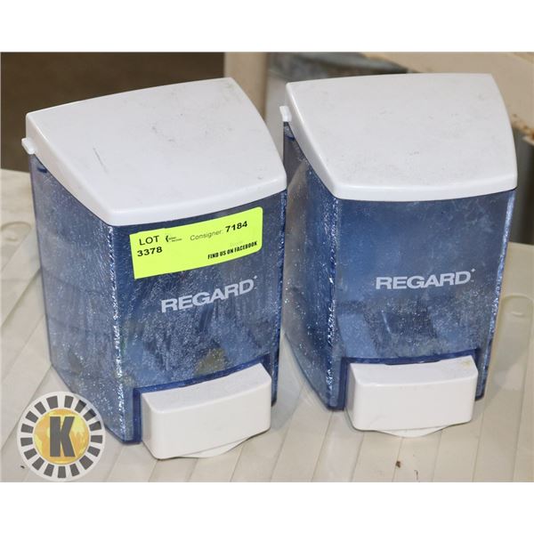 TWO SOAP DISPENSERS