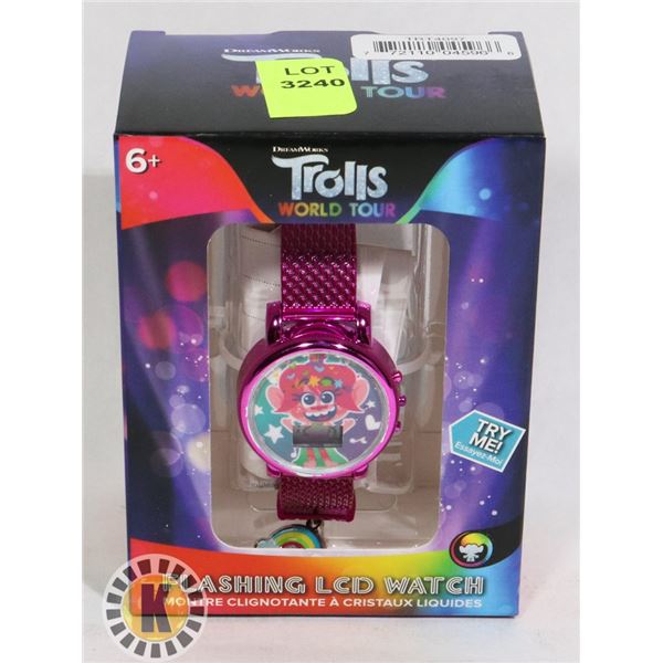 TROLLS  THEMED KIDS WATCH