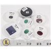 Image 1 : x7 GENUINE GEMSTONES RUBY, EMERALD, SAPPHIRE, LAPI