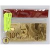 Image 1 : GOLD FOIL REPLICA BANK NOTE