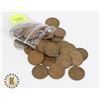 Image 1 : SMALL BAG OF MOSTLY 1947 CANADIAN PENNIES
