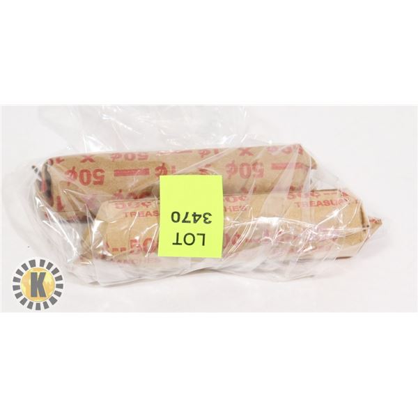TWO ROLLS OF ASSORTED AMERICAN PENNIES