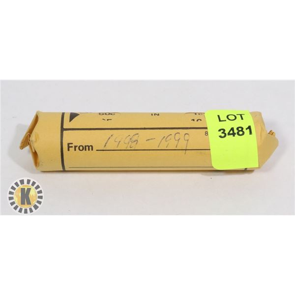 ROLL OF 1998/1999 CANADIAN PENNIES