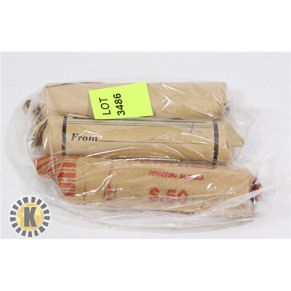 THREE ROLLS OF MYSTERY PENNIES