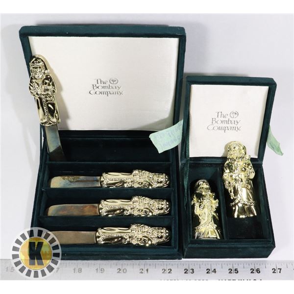 VINTAGE GOLLINGER SANTA S+PSHAKERS, SPREADS & CASE