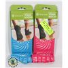 Image 1 : 2 NEW PAIRS OF SUPER GRIP YOGA SOCKS