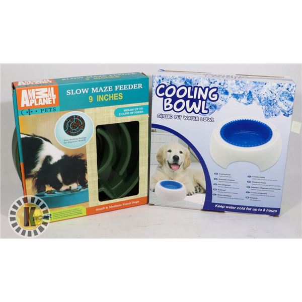 NEW SLOW MAZE 9" FEEDER BOWL WITH COOLING BOWL