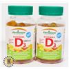 Image 1 : TWO BOTTLES OF JAMIESON D3 GUMMIES