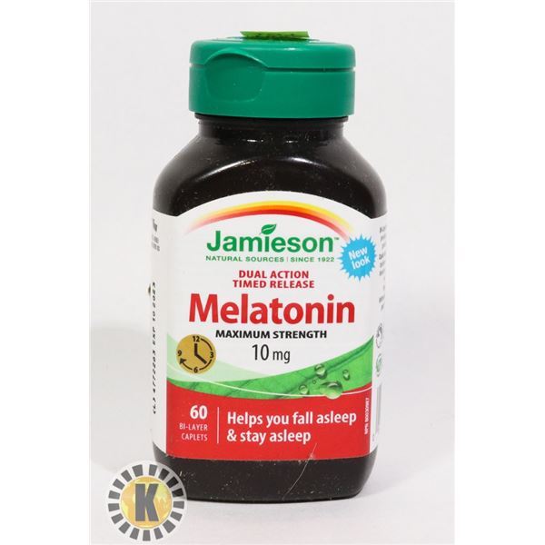 BOTTLE OF MELATONIN CAPLETS (60 IN BOTTLE)