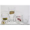 Image 1 : 3 SHORT GLASSES AND 1 TALL GLASS