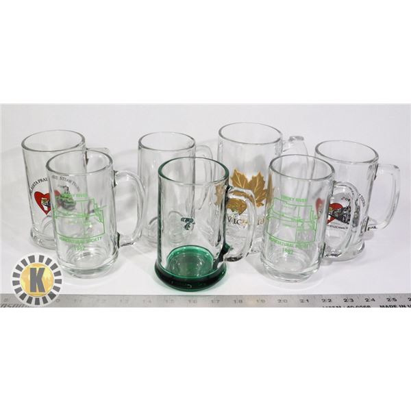 7 BEER GLASSES