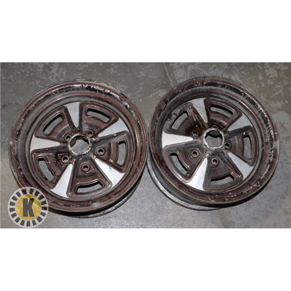 2 15" FIREBIRD WHEELS/RIMS