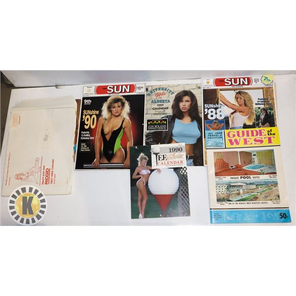 ESTATE BOX VINTAGE MODELING CALENDARS