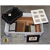 Image 1 : BOX OF ASSORTED LARGE PICTURE FRAMES