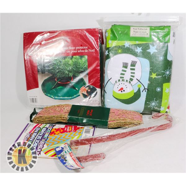 VINYL CLOTH, NEON PAPER PAD,NOMA  25FT TRIMMING