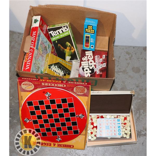 BOX OF ASSORTED  BOARD GAMES