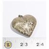 Image 1 : 940-139 PUFFED HEART PENDANT W/EMBOSSING