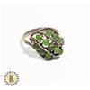 Image 1 : 925-128 BAND W/ JADE RING - SILVER