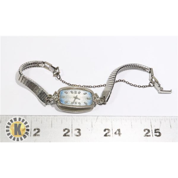 945-114 ELGIN METAL BAND BLUE BACKGROUND