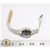 Image 1 : 945-127 WHITE LEATHER BAND WITH WATCH